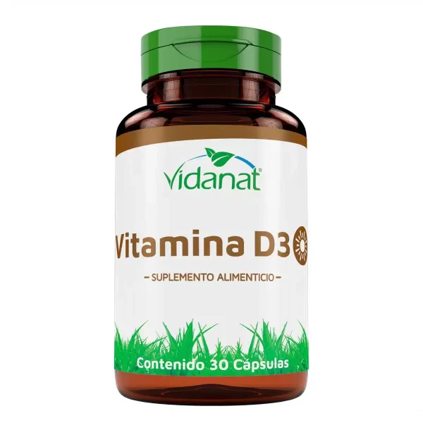 Vitamina D3 Vidanat | 30 cápsulas