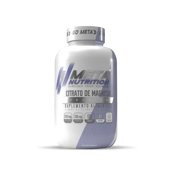 Citrato de Magnesio | Meta Nutrition | 120 Capsulas