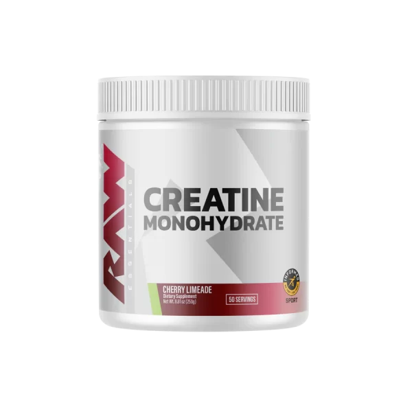 UN BOTE DE CREATINA RAW DE SABOR