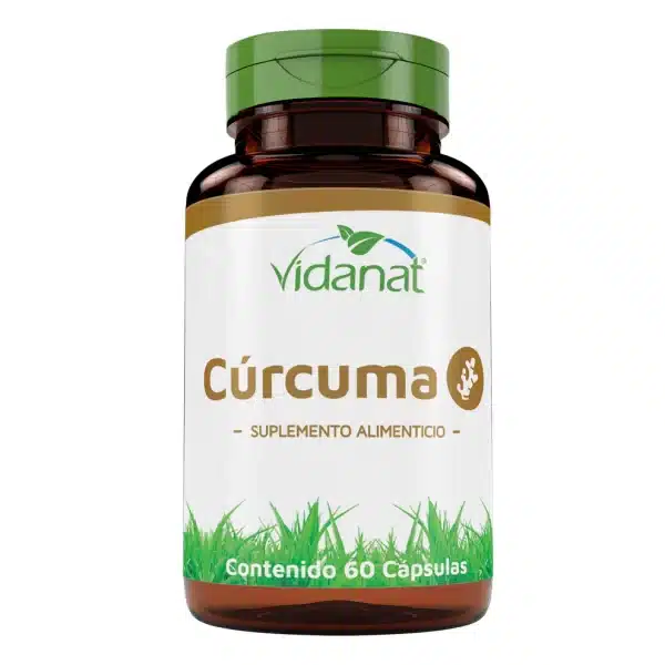 Cúrcuma | 60 Cápsulas | Vidanat | Suplemento herbal