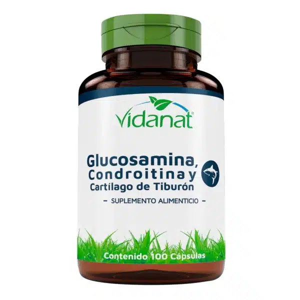 Glucosamina condroitina | 100 Cápsulas | Vidanat | Proteína