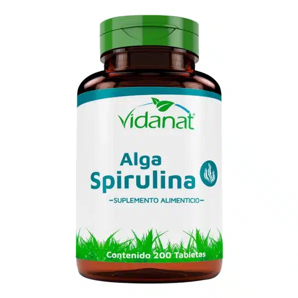 Spirulina | 200 Tabletas | Vidanat | Suplemento herbal