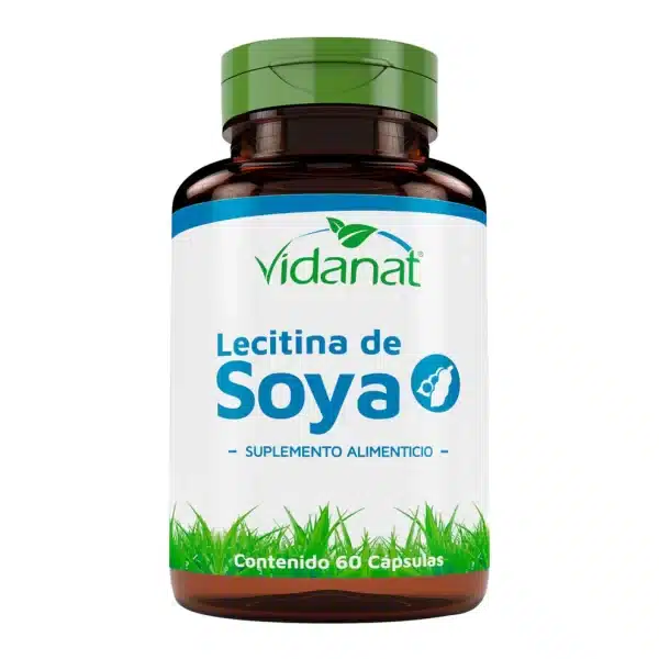 Lecitina de soya | 60 Cápsulas | Vidanat | Suplemento herbal