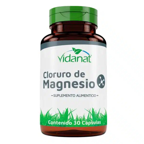 Cloruro de magnesio | 30 Cápsulas | Vidanat | Minerales