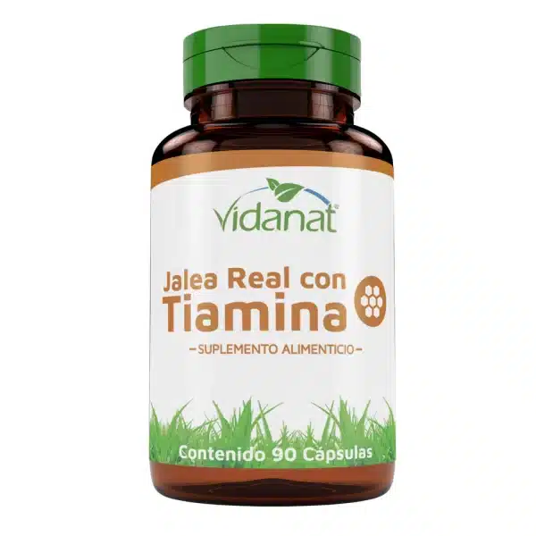 Jalea real con tiamina | 90 Cápsulas | Vidanat | Vitaminas