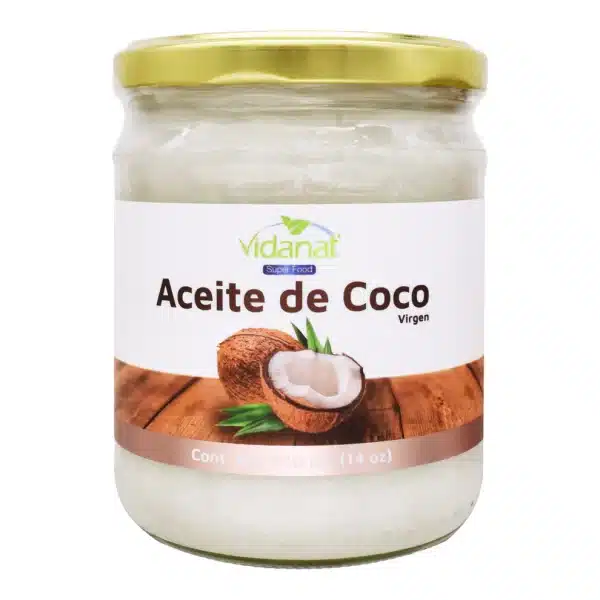 Aceite de coco | 420 ml Líquido | Vidanat | Suplemento herbal